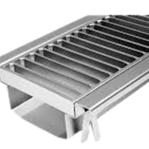 Caniveaux en tôle inox